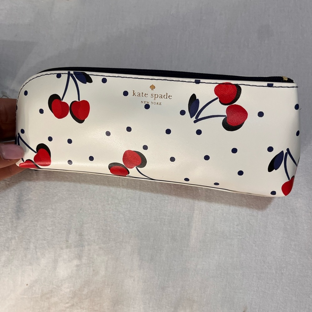 Kate Spade Cherry Print Cosmetic Pouch